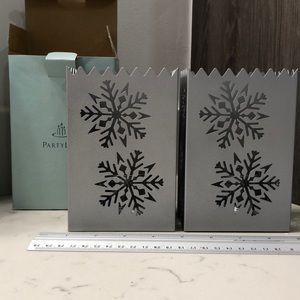 Retired Partylite Snowflake Luminaries